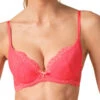 Gossard Superboost Lace Padded Plunge Bra - Sugar Coral -FREYA Shop braforme gossard superboost lace 7711 SUG f