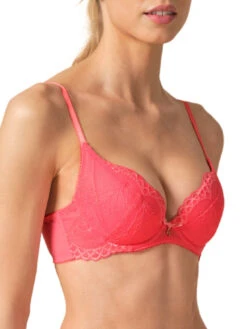 Gossard Superboost Lace Padded Plunge Bra - Sugar Coral -FREYA Shop braforme gossard superboost lace 7711 SUG s
