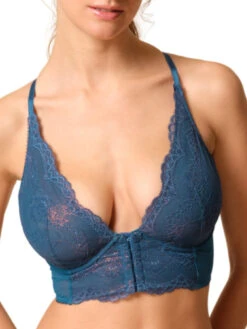 Gossard Superboost Lace Deep V Bralette - Deep Teal -FREYA Shop braforme gossard superboost lace 7718 DET 2f