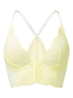 Gossard Superboost Lace Deep V Bralette - Lemon -FREYA Shop braforme gossard superboost lace 7718 LEM cf