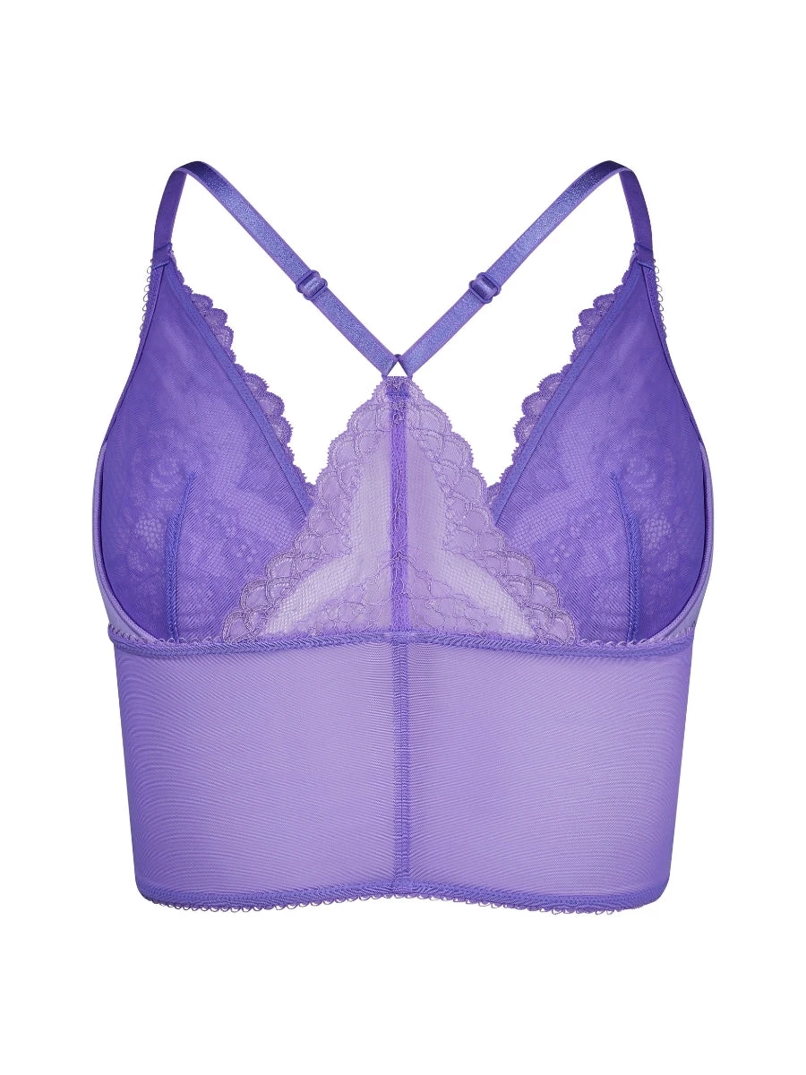 Gossard Superboost Lace Deep V Bralette - Purple Hebe 10 Gossard Superboost Lace Deep V Bralette - Purple Hebe - Image 8