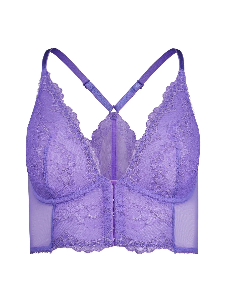 Gossard Superboost Lace Deep V Bralette - Purple Hebe 9 Gossard Superboost Lace Deep V Bralette - Purple Hebe - Image 7