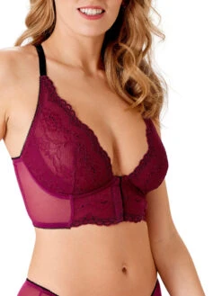 Gossard Superboost Lace Deep V Bralette - Purple Potion 16 Gossard Superboost Lace Deep V Bralette - Purple Potion -FREYA Shop braforme gossard superboost lace 7718 PUP 2s