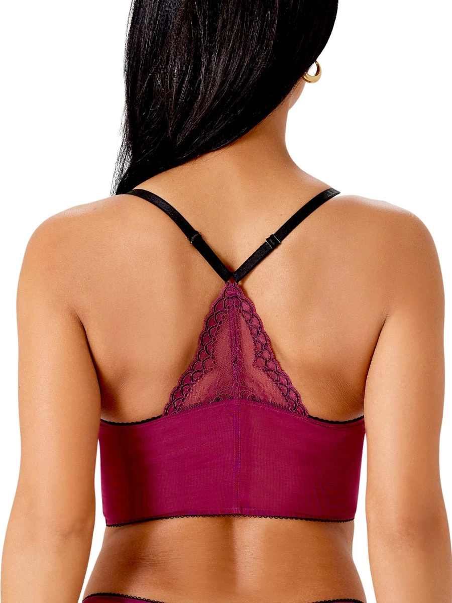 Gossard Superboost Lace Deep V Bralette - Purple Potion 4 Gossard Superboost Lace Deep V Bralette - Purple Potion - Image 2