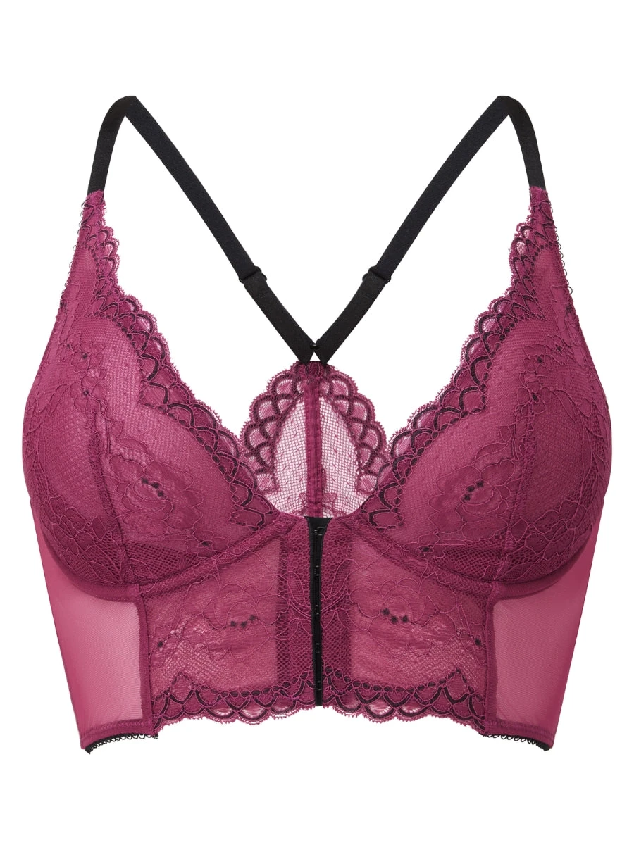 Gossard Superboost Lace Deep V Bralette - Purple Potion 10 Gossard Superboost Lace Deep V Bralette - Purple Potion - Image 8