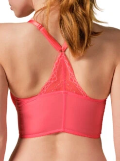 Gossard Superboost Lace Deep V Bralette - Sugar Coral -FREYA Shop braforme gossard superboost lace 7718 SUG 2b