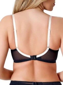 Gossard Superboost Lace Plunge Bra - Black/Ivory Rose -FREYA Shop braforme gossard superboost lace 7725 BKI 2b