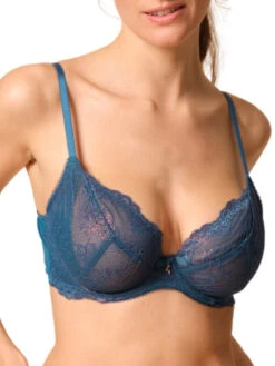 Gossard Superboost Lace Plunge Bra - Deep Teal -FREYA Shop braforme gossard superboost lace 7725 DET 2f