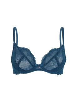 Gossard Superboost Lace Plunge Bra - Deep Teal -FREYA Shop braforme gossard superboost lace 7725 DET cf