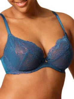 Gossard Superboost Lace Plunge Bra - Deep Teal -FREYA Shop braforme gossard superboost lace 7725 DET s