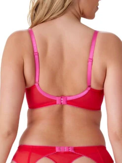 Gossard Superboost Lace Plunge Bra - Rose Red -FREYA Shop braforme gossard superboost lace web 7725 RRD 2b
