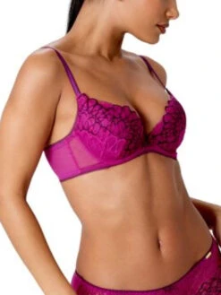 Gossard Swirl Plunge Bra - Raspberry -FREYA Shop braforme gossard swirl 17801 RPY s