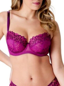 Gossard Swirl Balcony Bra - Raspberry -FREYA Shop braforme gossard swirl 17805 RPY 2f