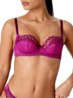 Gossard Swirl Balcony Bra - Raspberry