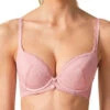 Gossard Vintage Romance Padded Plunge Bra - Soft Pink -FREYA Shop braforme gossard vintage romance 22201 SPI f