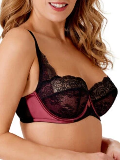 Gossard VIP Confession Balcony Bra - Burgundy/Black -FREYA Shop braforme gossard vip confession 19505 BUB 2s