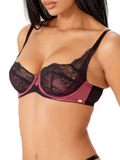 Gossard VIP Confession Balcony Bra - Burgundy/Black -FREYA Shop braforme gossard vip confession 19505 BUB s