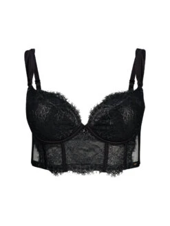 Gossard VIP Intrigue Padded Longline Bra - Black 20 Gossard VIP Intrigue Padded Longline Bra - Black -FREYA Shop braforme gossard vip intrigue 21801 BLK cf