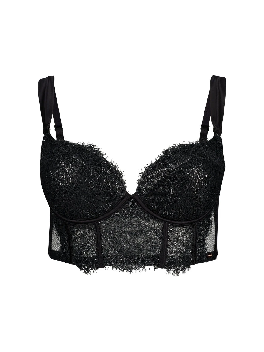 Gossard VIP Intrigue Padded Longline Bra - Black 11 Gossard VIP Intrigue Padded Longline Bra - Black - Image 9