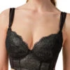 Gossard VIP Intrigue Padded Longline Bra - Black -FREYA Shop braforme gossard vip intrigue 21801 BLK f