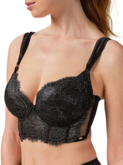 Gossard VIP Intrigue Padded Longline Bra - Black 14 Gossard VIP Intrigue Padded Longline Bra - Black -FREYA Shop braforme gossard vip intrigue 21801 BLK s