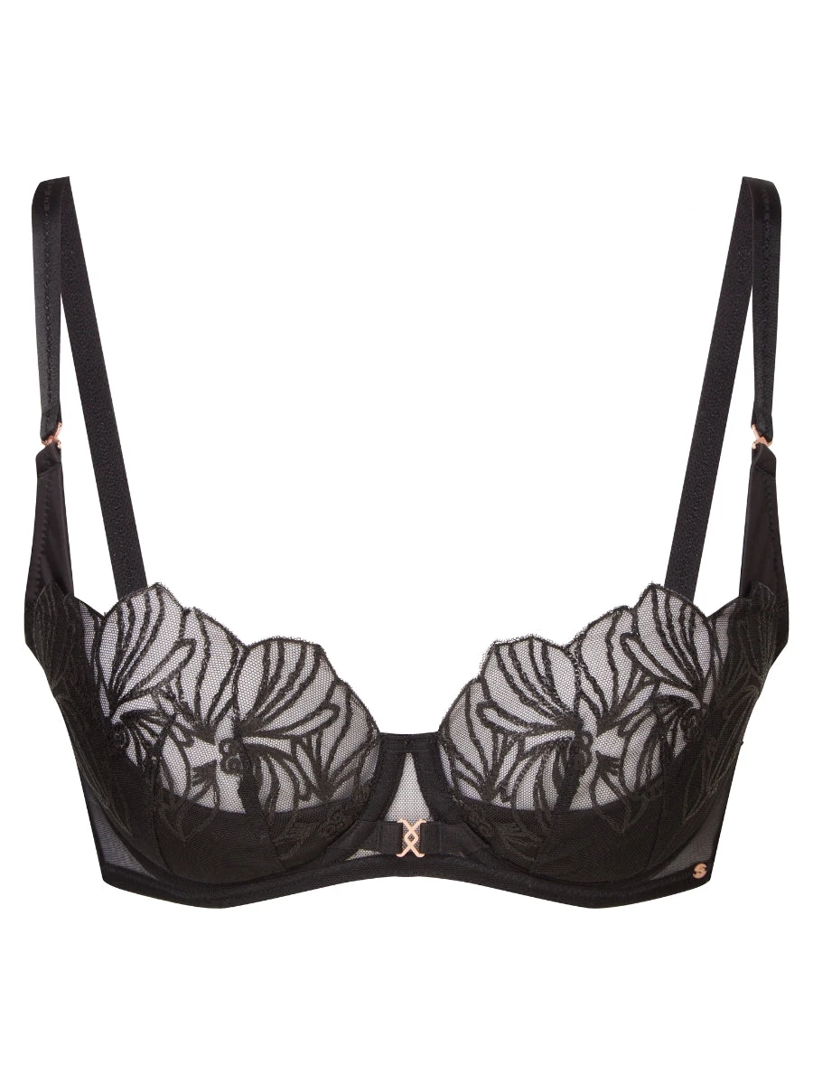 Gossard VIP Lavish Uplifting Balconette Bra - Black 9 Gossard VIP Lavish Uplifting Balconette Bra - Black - Image 7