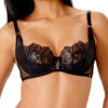Gossard VIP Lavish Uplifting Balconette Bra - Black -FREYA Shop braforme gossard vip lavish 21305 BLK f