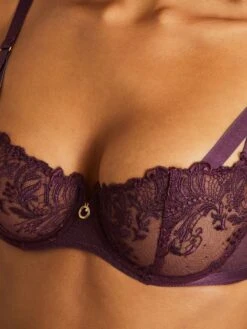 Aubade Femme Passion Half Cup Bra - Wineberry 10 Aubade Femme Passion Half Cup Bra - Wineberry -FREYA Shop braforme lingerie aubade sale femme passion wineberry mi14 c