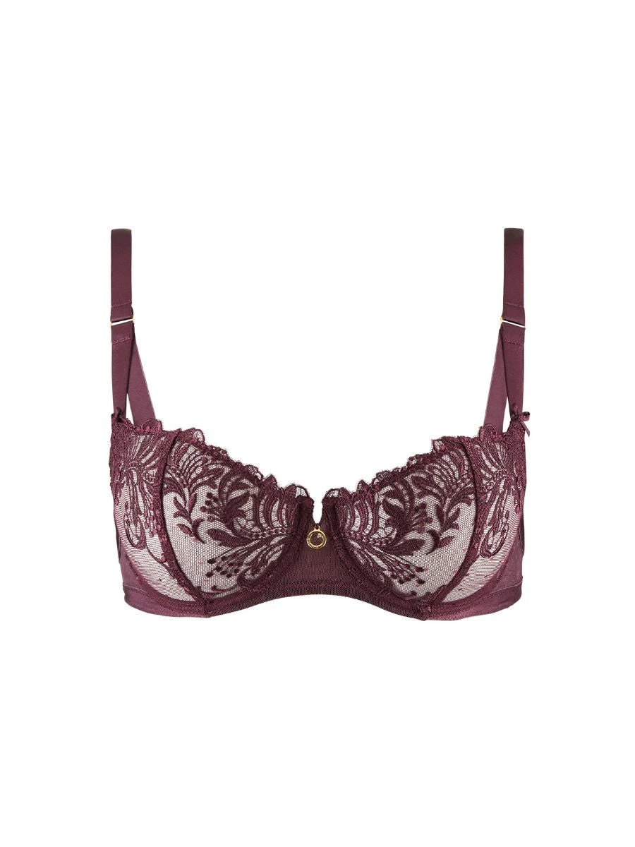 Aubade Femme Passion Half Cup Bra - Wineberry 7 Aubade Femme Passion Half Cup Bra - Wineberry - Image 5