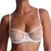 Aubade Tresor Infini Half Cup Bra - White Wind -FREYA Shop braforme lingerie aubade tresnor infini whiw white wind idf14 f
