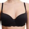 Chantelle Easy Feel Marilyn Covering T-Shirt Bra - Black -FREYA Shop braforme lingerie chantelle easy feel femilet marilyn c93790 011 black f