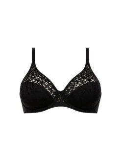 Chantelle Easy Feel Norah Covering Moulded Bra - Black -FREYA Shop braforme lingerie chantelle easy feel femilet norah c13f10 011 black p