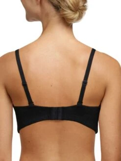 Chantelle Easy Feel Norah Bandeau T-Shirt Bra - Black -FREYA Shop braforme lingerie chantelle easy feel femilet norah c13f50 011 black b1