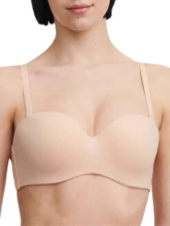 Chantelle Easy Feel Norah Bandeau T-Shirt Bra - Golden Beige -FREYA Shop braforme lingerie chantelle easy feel femilet norah c13f50 01n f1