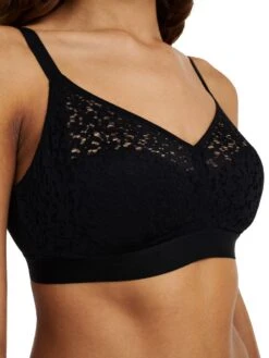 Chantelle Easy Feel Norah Wirefree Support Bra - Black -FREYA Shop braforme lingerie chantelle easy feel femilet norah c13f80 011 s