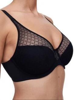 Chantelle Norah Chic Covering Moulded Bra - Black -FREYA Shop braforme lingerie chantelle norah chic c16m10 011 s