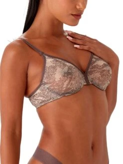 Gossard Glossies Snake Moulded Bra - Snake Print -FREYA Shop braforme lingerie gossard glossies snake bra 13011 nat natural s