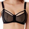 Gossard Pulse Mesh Front Fastening Bra - Black -FREYA Shop braforme lingerie gossard pulse mesh 19305 f