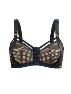 Gossard Pulse Mesh Front Fastening Bra - Black -FREYA Shop braforme lingerie gossard pulse mesh 19305 p