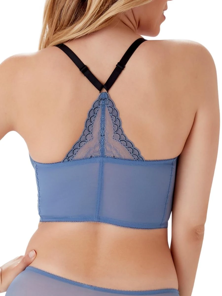 Gossard Superboost Lace Deep V Bralette - Moonlight Blue 4 Gossard Superboost Lace Deep V Bralette - Moonlight Blue - Image 2