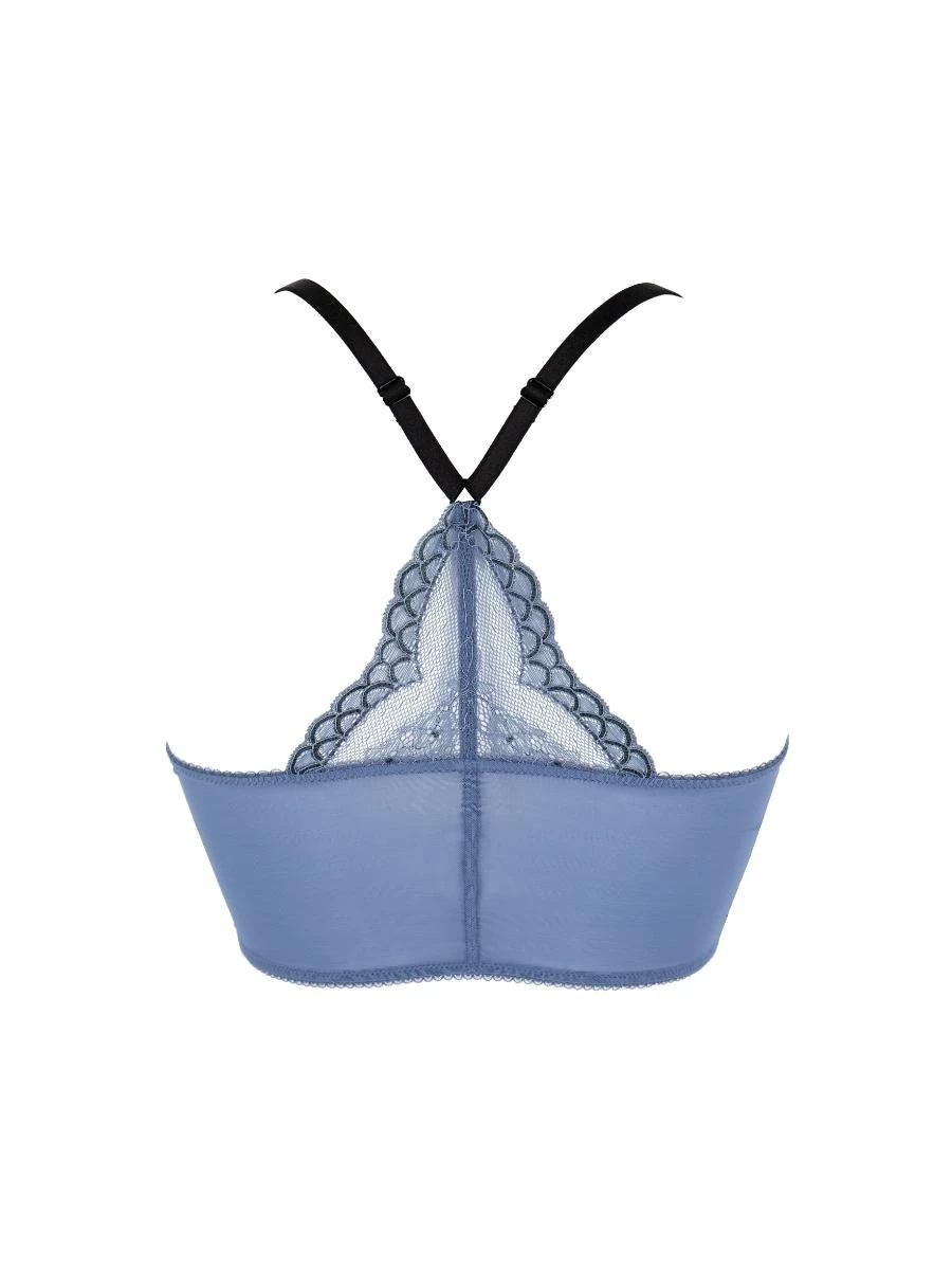 Gossard Superboost Lace Deep V Bralette - Moonlight Blue 7 Gossard Superboost Lace Deep V Bralette - Moonlight Blue - Image 5