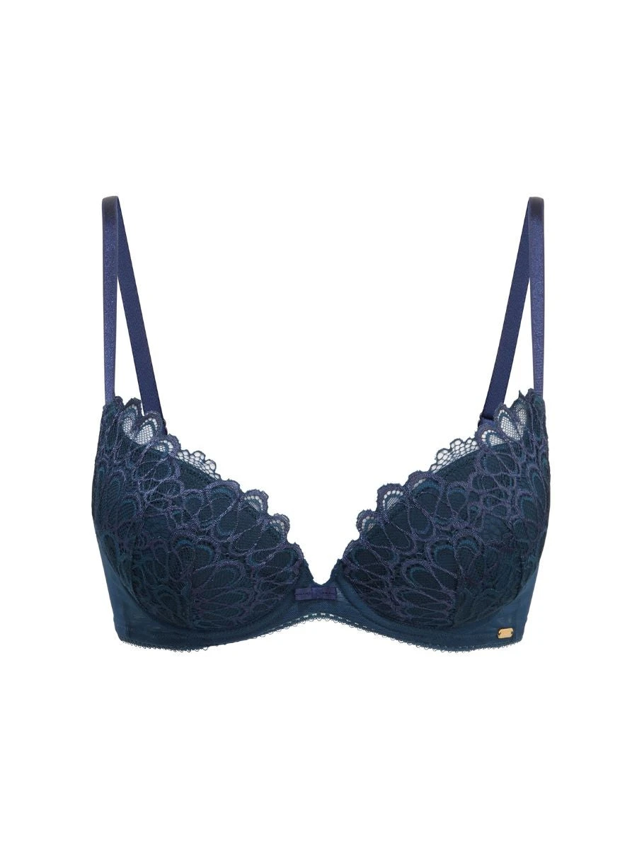 Gossard Swirl Plunge Bra - Dark Teal/Eclipse 7 Gossard Swirl Plunge Bra - Dark Teal/Eclipse - Image 5
