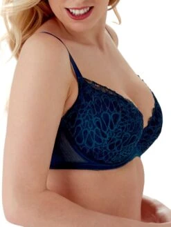 Gossard Swirl Plunge Bra - Dark Teal/Eclipse 10 Gossard Swirl Plunge Bra - Dark Teal/Eclipse -FREYA Shop braforme lingerie gossard swirl bra 17801 dte darl teal eclipse s