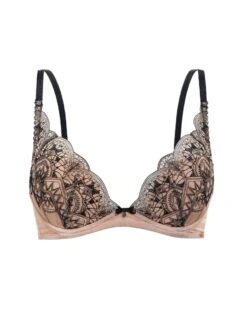 Gossard VIP Henna High Apex Bra - Black/Nude -FREYA Shop braforme lingerie gossard vip henna 18501 high apex bra bnu black nude pf