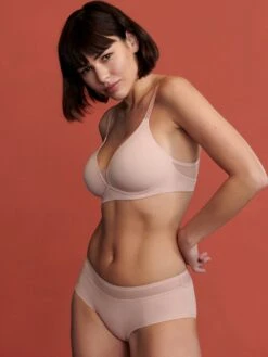 MARIE JO Louie Full Cup Wireless Bra - Powder Rose -FREYA Shop braforme lingerie marie jo louie 0122094 bra powder rose pwd ls