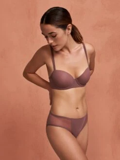 MARIE JO Louie Push-Up Bra - Satin Taupe -FREYA Shop braforme lingerie marie jo louie 0122097 bra satin taupe sat ls