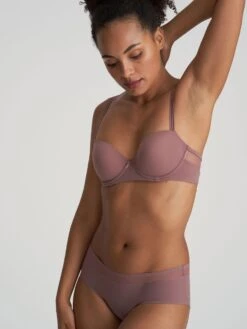 MARIE JO Louie Padded Balcony Bra - Satin Taupe -FREYA Shop braforme lingerie marie jo louie 0122099 bra satin taupe sat ls