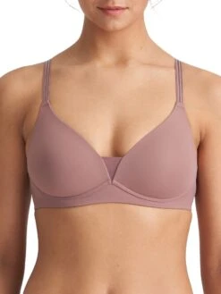 MARIE JO Louie Full Cup Wireless Bra - Satin Taupe
