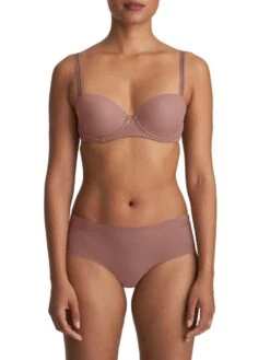 MARIE JO Louie Padded Balcony Bra - Satin Taupe -FREYA Shop braforme lingerie marie jo louie bra 0122099 sat full