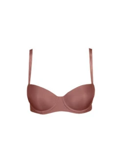 MARIE JO Louie Padded Balcony Bra - Satin Taupe -FREYA Shop braforme lingerie marie jo louie bra 0122099 sat p